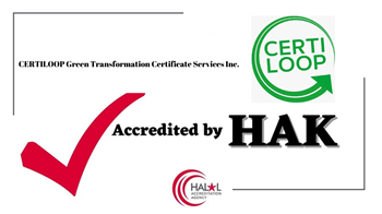 HAK has accredited  CERTILOOP Green Transformation Certification Services Inc. according to OIC/SMIIC approach