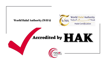 HAK has accredited World Halal Authority (WHA) according to OIC/SMIIC approach