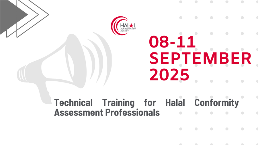Technical Training for Halal Conformity Assessment Professionals (08-11 September 2025)