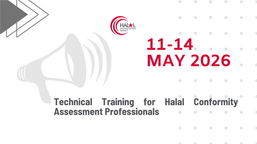Technical Training for Halal Conformity Assessment Professionals (11-14 May 2026)