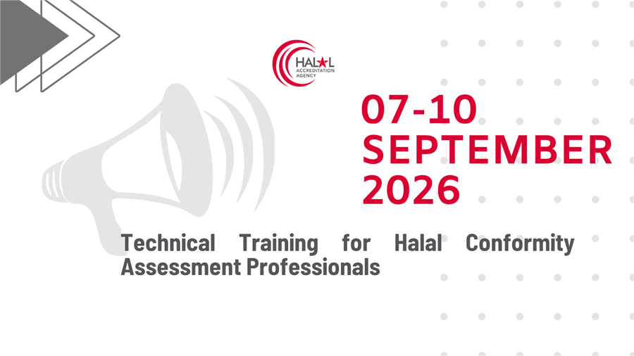 Technical Training for Halal Conformity Assessment Professionals (7-10 September 2026)